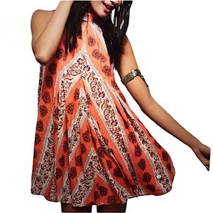 Free People Mystic Wonder Printed Swing Dress